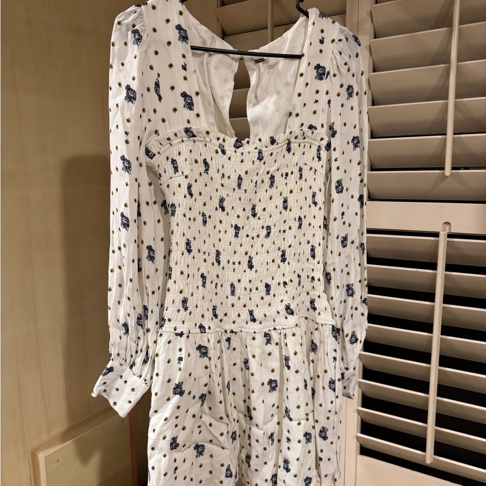 Free people smocked mini dress
